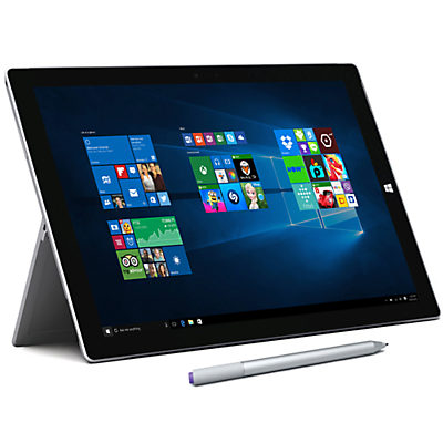 Microsoft Surface Pro 3, Intel Core i5, 4GB RAM, Windows 10 Pro, 12 , 256GB, Wi-Fi, Silver
